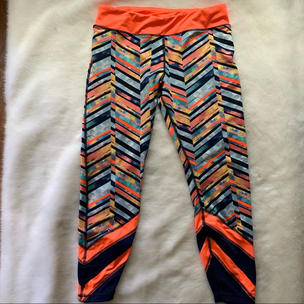 Gianni Bini neon sport leggings size L